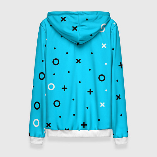 Женская толстовка Билли Айлиш из разноцветной мозаики / 3D-Белый – фото 2