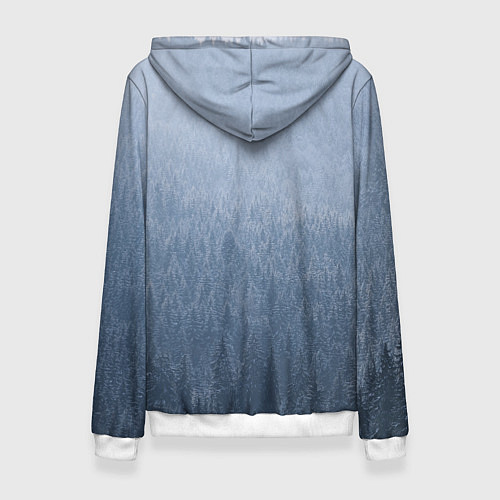 Женская толстовка Лес мой храм древо миров - кельтское тату / 3D-Белый – фото 2