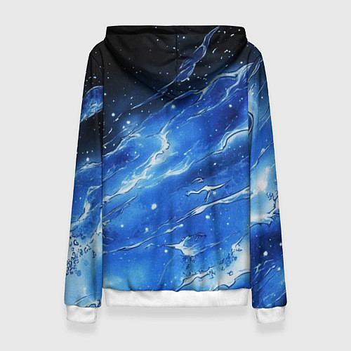 Женская толстовка Bones глаза закрыты / 3D-Белый – фото 2