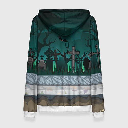 Женская толстовка Bones в стиле куклы Вуды / 3D-Белый – фото 2