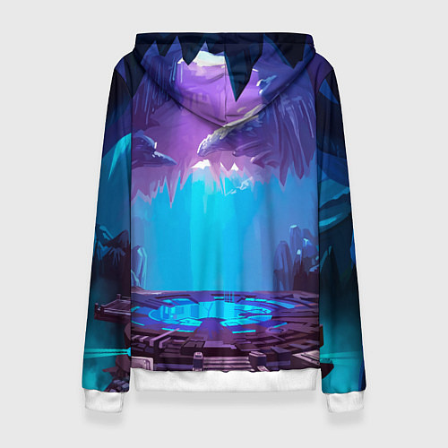 Женская толстовка Лис ниндзя в прыжке / 3D-Белый – фото 2