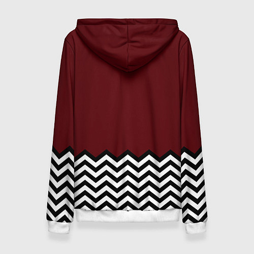 Женская толстовка Твин Пикс - лого / 3D-Белый – фото 2