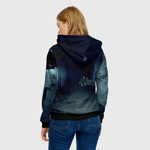 Женская толстовка Bones - образ психа / 3D-Черный – фото 4