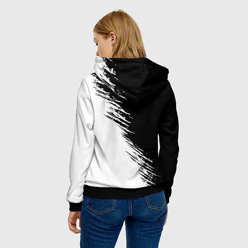 Женская толстовка Монарх красный лого / 3D-Черный – фото 4