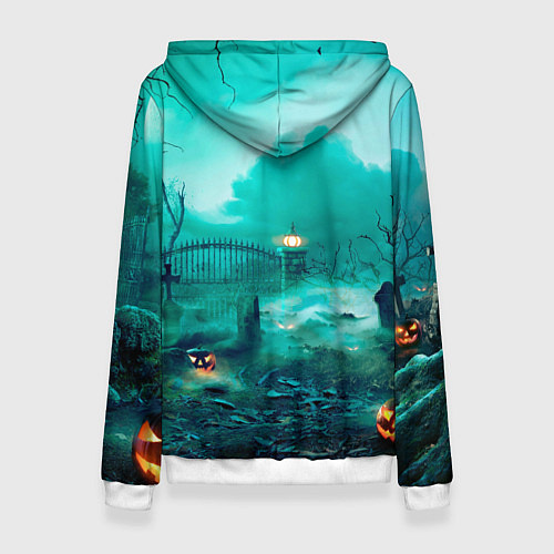 Женская толстовка Bones в стиле хоррор куклы / 3D-Белый – фото 2