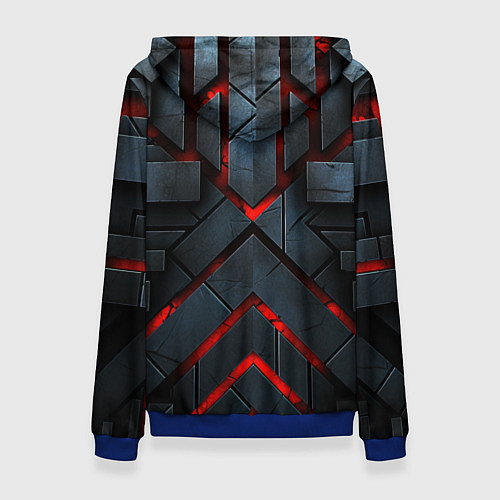 Женская толстовка Bones в стиле дьявола с пластинкой / 3D-Синий – фото 2