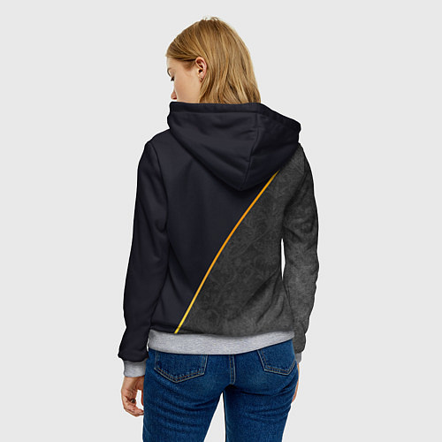 Женская толстовка Темный рыцарь в унынье / 3D-Меланж – фото 4