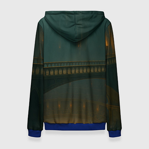 Женская толстовка Игрок 218 в боевой стойке / 3D-Синий – фото 2