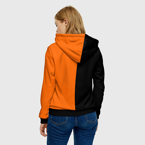 Женская толстовка ФК Урал - два цвета / 3D-Черный – фото 4