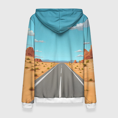 Женская толстовка Летящий в даль Гомер - Ария / 3D-Белый – фото 2