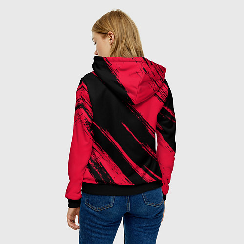 Женская толстовка Хьюстон Рокетс - цвета команды / 3D-Черный – фото 4