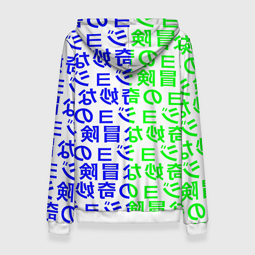 Женская толстовка Pokemon japan pattern / 3D-Белый – фото 2