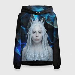 Толстовка-худи женская Леди Гага стиль снежной королевы, цвет: 3D-черный