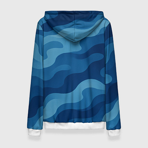 Женская толстовка ВМФ медведь / 3D-Белый – фото 2