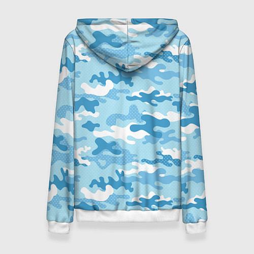 Женская толстовка Волк с красными глазами ВМФ / 3D-Белый – фото 2