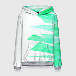 Женская толстовка Color white light blue strip