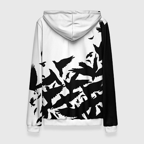 Женская толстовка Doom black crow logo / 3D-Белый – фото 2
