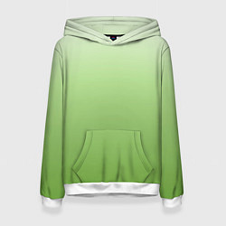 Женская толстовка Градиент нежно-зеленый