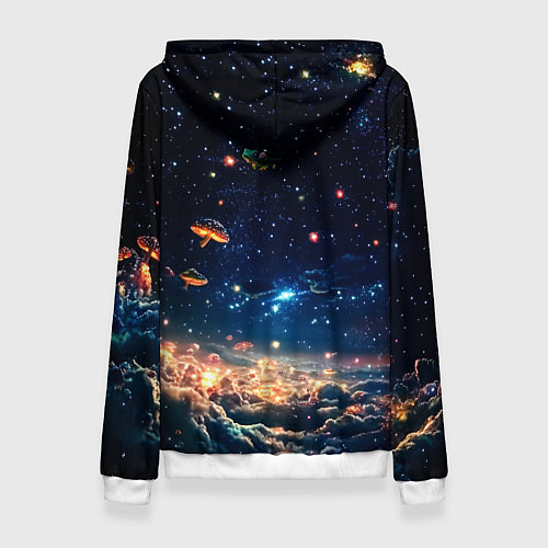 Женская толстовка МаоМао и Лягушонок Пепе - Монолог Фармацевта / 3D-Белый – фото 2