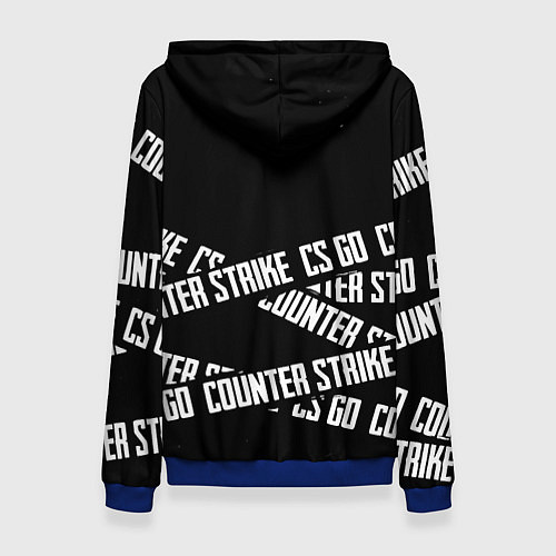 Женская толстовка Doom x counter strike / 3D-Синий – фото 2