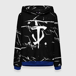 Женская толстовка Doom logo штрихи