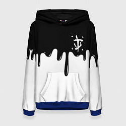 Женская толстовка Doom logo жидкие краски