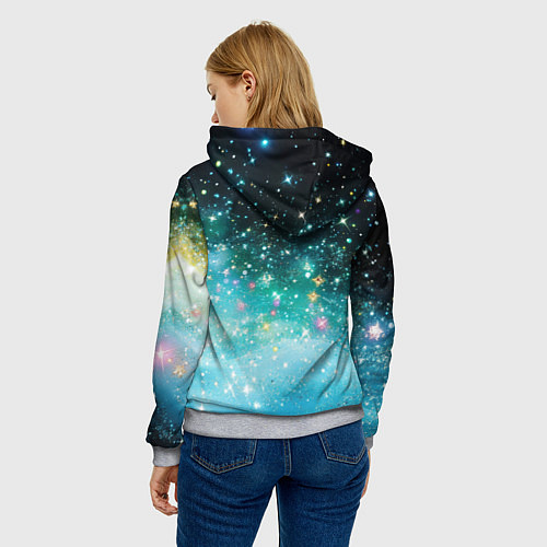 Женская толстовка XXXTentacion think about it / 3D-Меланж – фото 4