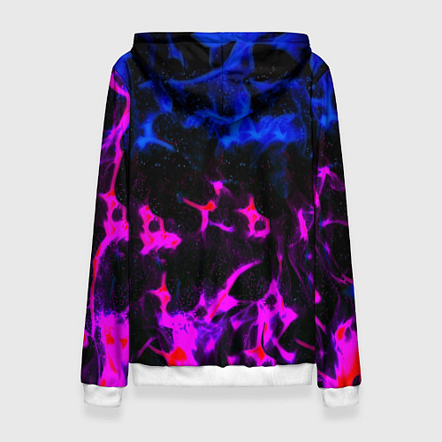 Женская толстовка Doom неоновый дым / 3D-Белый – фото 2