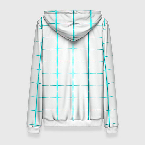 Женская толстовка Color white light blue crosses / 3D-Белый – фото 2