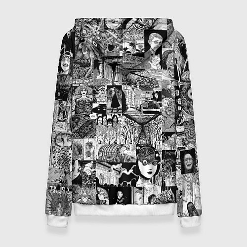 Женская толстовка Horror World of Junji Ito / 3D-Белый – фото 2