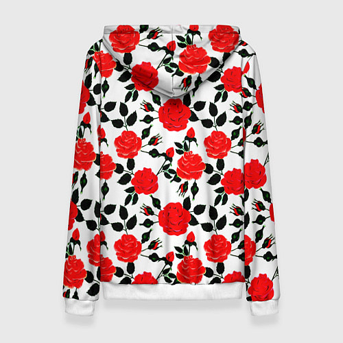 Женская толстовка Doom розы / 3D-Белый – фото 2