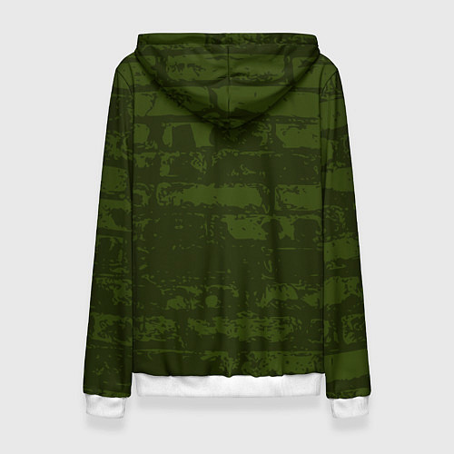 Женская толстовка Кирпичная стена / 3D-Белый – фото 2