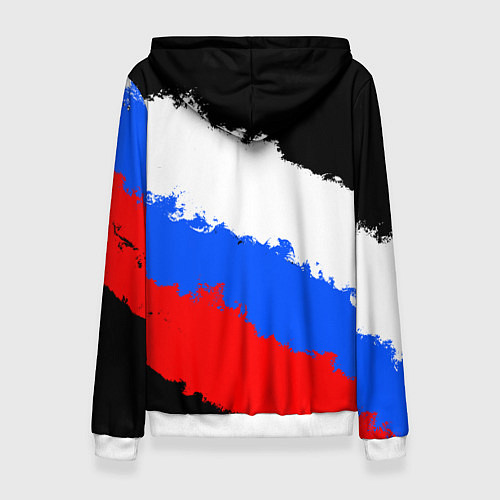 Женская толстовка Федерация бокса России - триколор / 3D-Белый – фото 2