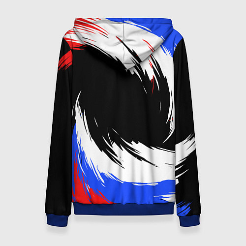 Женская толстовка Федерация бокса РФ - краска / 3D-Синий – фото 2