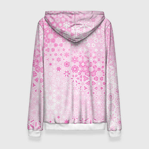 Женская толстовка Розовая метаморфоза / 3D-Белый – фото 2