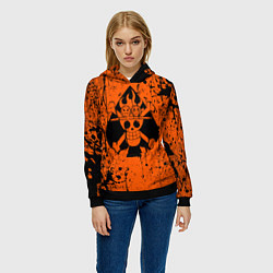 Толстовка-худи женская Эйс символ, цвет: 3D-черный — фото 2