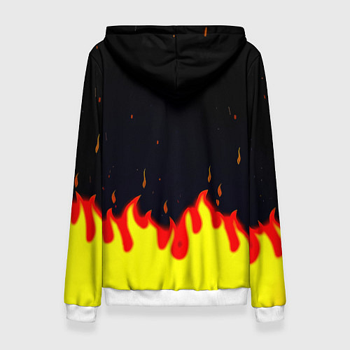Женская толстовка Monaco огненный стиль / 3D-Белый – фото 2