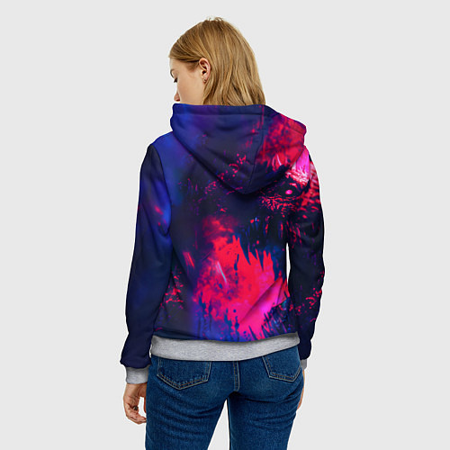 Женская толстовка Цири и чудовище / 3D-Меланж – фото 4