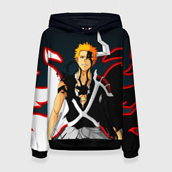 Толстовка-худи женская Ичиго Куросаки Блич, цвет: 3D-черный