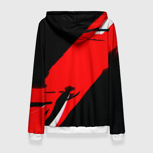 Женская толстовка Арсенал геометрия полосы краски / 3D-Белый – фото 2