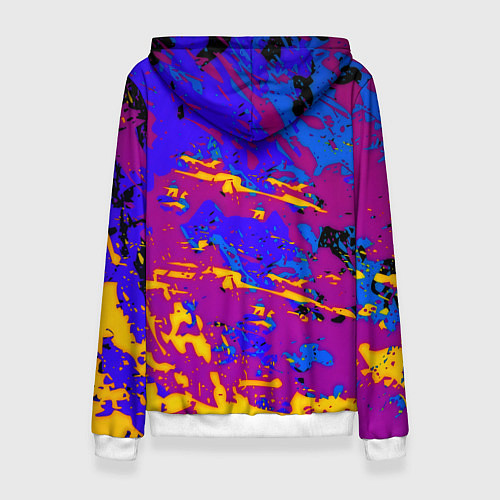 Женская толстовка Borussia абстрактные краски / 3D-Белый – фото 2