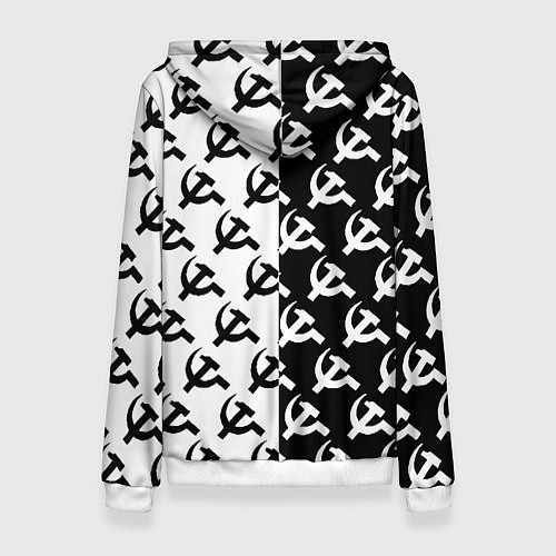 Женская толстовка Borussia паттерн ссср / 3D-Белый – фото 2