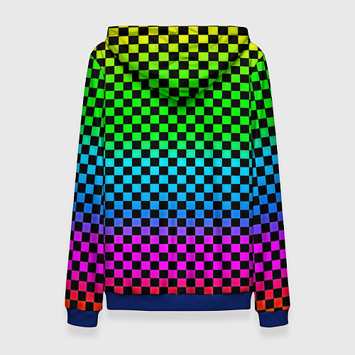 Женская толстовка Barcelona gradient neon / 3D-Синий – фото 2