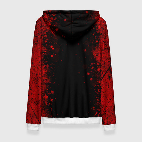 Женская толстовка Эмблема hitman на черном фоне / 3D-Белый – фото 2