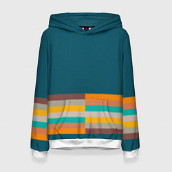 Женская толстовка Индиго и шумовой градиент заката с текстурой