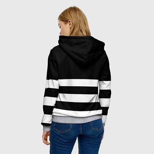Женская толстовка Juventus линии / 3D-Меланж – фото 4