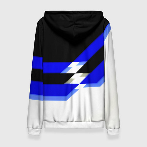 Женская толстовка Бавария Мюнхен полосы спорт / 3D-Белый – фото 2