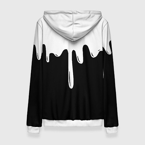 Женская толстовка Juventus капли красок / 3D-Белый – фото 2