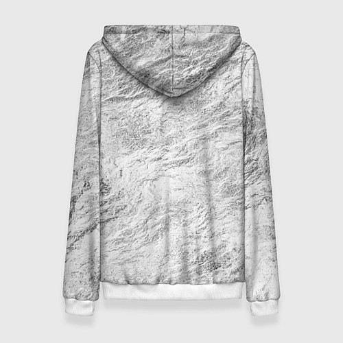 Женская толстовка Вегвизир - компас рун в виде става / 3D-Белый – фото 2