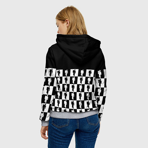 Женская толстовка Манчестер Юнайтед люди паттерн / 3D-Меланж – фото 4